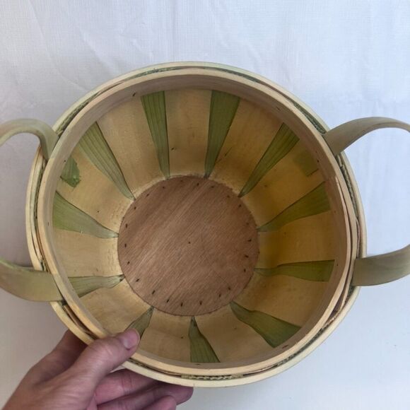 Decorative Basket Birdhouse Accents Farmhouse Cottage Core Garden Homestead - Picture 6 of 7